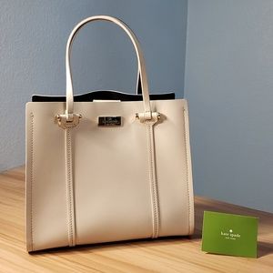 NWOT Kate Spade Light Pink / Black Tote